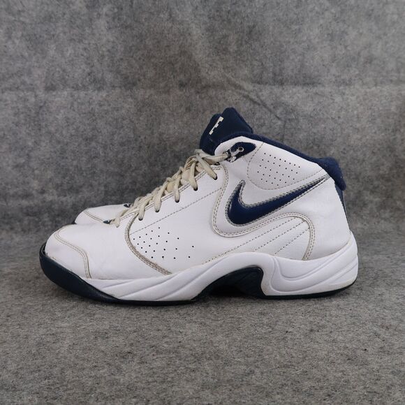 Nike Shoes Mens 9 Athletic Trainers Basketball Sneaker Overplay Mid White Blue main image 15